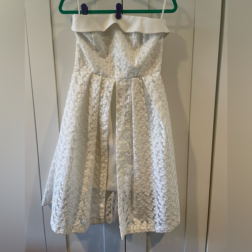 White Strapless Dress